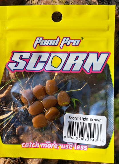 Scorn™️ - Light "Hatchery Food" Brown Reusable Soft Plastics